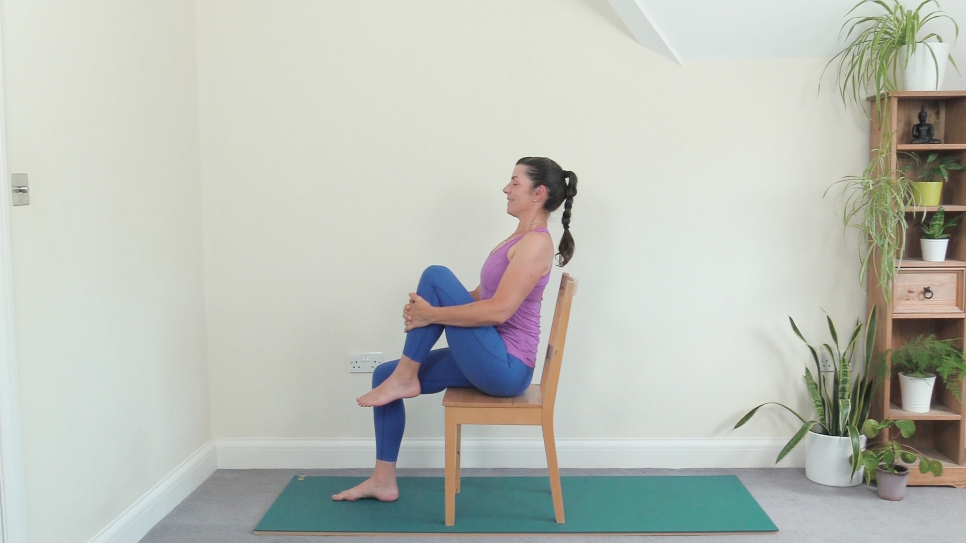 Sun Salutation - variation 1 - seated on a chair