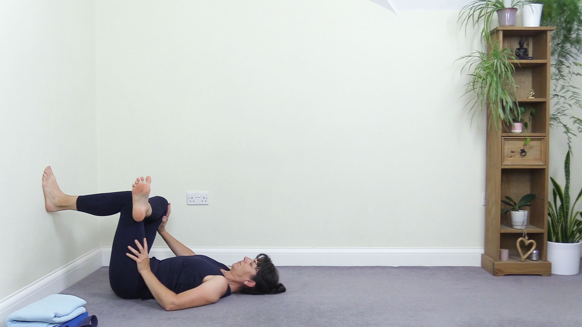 supine-wall-stretches